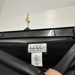 Pleather wide leg crop pants!